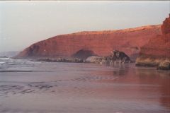 At the beach of Legzira near Sidi Ifni, Morocco