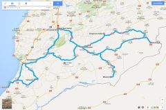 Route through Morocco in 2015
