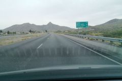 On the road to White Sands, New Mexico, USA