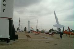 Different rockets at the White Sands Missile Range, New Mexico, USA