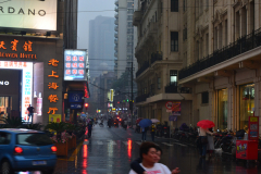 Street scene in the center of Shanghai, China