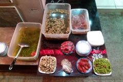 Different food in a restaurant in Beijing, China