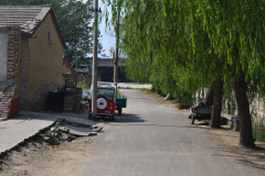 Street scene in an older suburb of Beijing, China