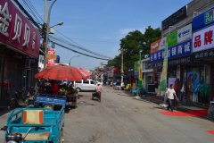 Street scene in an older suburb of Beijing, China