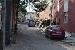 Street scene in an older suburb of Beijing, China