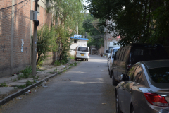 Street scene in an older suburb of Beijing, China