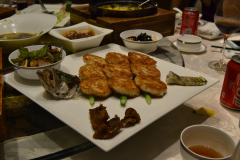 Real chinese food in a restaurant in Suzhou, China
