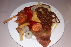 Very bad tasting chinese food in the Airport Hotel of Pudong Airport, China