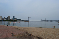 View from the beach in Dalian, China