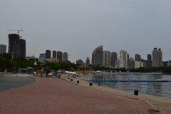 View from the beach in Dalian, China