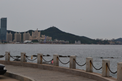 View back to the city in Dalian, China