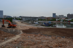 Construction work in Dalian, China