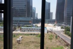View from a hotel in a newly constructed suburb of Beijing, China