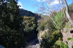 Views inside the Gole Alcantara Botanical and Geological Park, Sicily, Italy