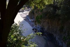 Views inside the Gole Alcantara Botanical and Geological Park, Sicily, Italy