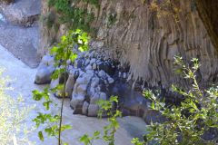 Views inside the Gole Alcantara Botanical and Geological Park, Sicily, Italy