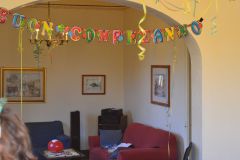 Decorations for new years eve 2016 in Sicily, Italy