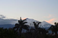 The last sunlight of 2016 in the smoke of Mount Etna, Sicily, Italy