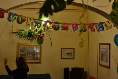 Decorations for new years eve 2016 in Sicily, Italy
