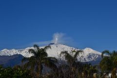 Mount Etna at the first day of 2017 in Sicily, Italy