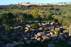 At the historic site of the Valley of Temples in Agrigent, Sicily, Italy