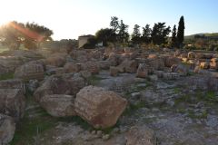 At the historic site of the Valley of Temples in Agrigent, Sicily, Italy