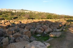 At the historic site of the Valley of Temples in Agrigent, Sicily, Italy