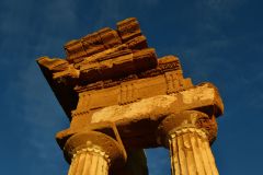 At the historic site of the Valley of Temples in Agrigent, Sicily, Italy