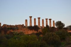 At the historic site of the Valley of Temples in Agrigent, Sicily, Italy