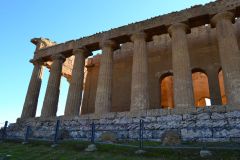 At the historic site of the Valley of Temples in Agrigent, Sicily, Italy