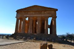 At the historic site of the Valley of Temples in Agrigent, Sicily, Italy