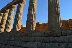 At the historic site of the Valley of Temples in Agrigent, Sicily, Italy