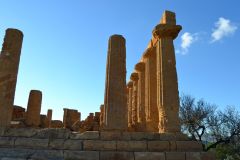 At the historic site of the Valley of Temples in Agrigent, Sicily, Italy