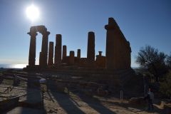 At the historic site of the Valley of Temples in Agrigent, Sicily, Italy