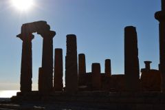 At the historic site of the Valley of Temples in Agrigent, Sicily, Italy