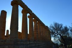 At the historic site of the Valley of Temples in Agrigent, Sicily, Italy