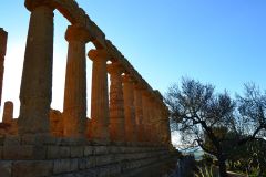 At the historic site of the Valley of Temples in Agrigent, Sicily, Italy