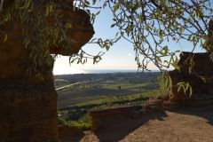 At the historic site of the Valley of Temples in Agrigent, Sicily, Italy