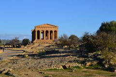 At the historic site of the Valley of Temples in Agrigent, Sicily, Italy