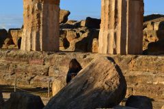 At the historic site of the Valley of Temples in Agrigent, Sicily, Italy