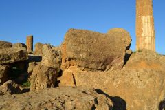 At the historic site of the Valley of Temples in Agrigent, Sicily, Italy