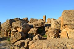 At the historic site of the Valley of Temples in Agrigent, Sicily, Italy