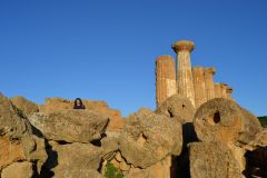 At the historic site of the Valley of Temples in Agrigent, Sicily, Italy