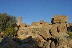 At the historic site of the Valley of Temples in Agrigent, Sicily, Italy