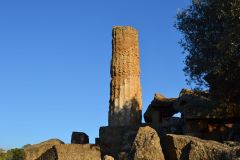 At the historic site of the Valley of Temples in Agrigent, Sicily, Italy