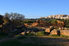 At the historic site of the Valley of Temples in Agrigent, Sicily, Italy