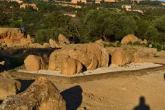 At the historic site of the Valley of Temples in Agrigent, Sicily, Italy