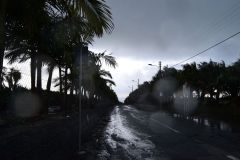 A thunderstorm during our arrival in Sicily, Italy
