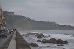At the beach of Villagonia near Taormina, Sicily, Italy