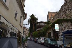 A street scene in Taormina, Sicily, Italy